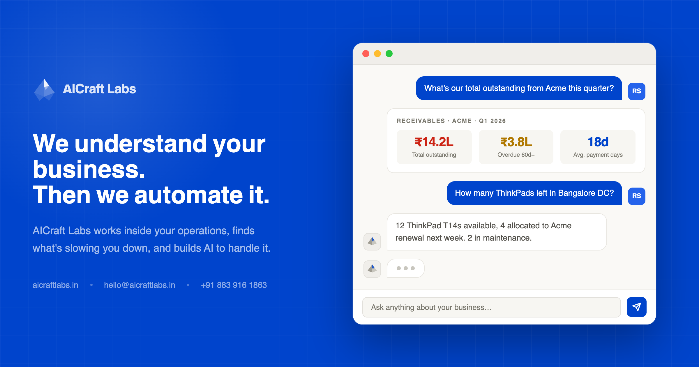 Case Study: Prime Asset Source Pvt. Ltd. — AICraft Labs